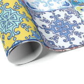 Portugiesische Muster Geschenkpapier (Rolleneckpunkt)