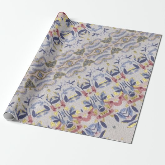 Portugiesische Muster Geschenkpapier (Ungerollt)
