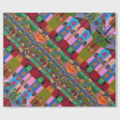 Portugiesische Muster Geschenkpapier (Flach)