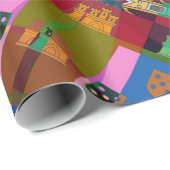 Portugiesische Muster Geschenkpapier (Rolleneckpunkt)