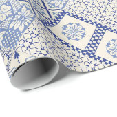 Portugiesische Muster Geschenkpapier (Rolleneckpunkt)