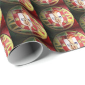 Portugiesische Muster Geschenkpapier (Rolleneckpunkt)