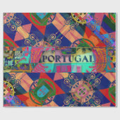 Portugiesische Muster Geschenkpapier (Flach)
