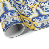 Portugiesische Muster Geschenkpapier (Rolleneckpunkt)