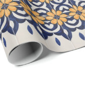 Portugiesische Muster Geschenkpapier (Rolleneckpunkt)