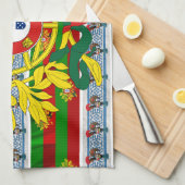 Portugiesische Muster Geschirrtuch (Viertel Falte)