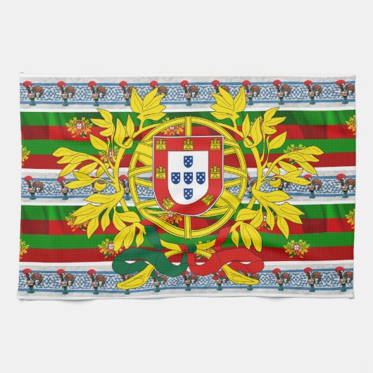 Portugiesische Muster Geschirrtuch (Horizontal)