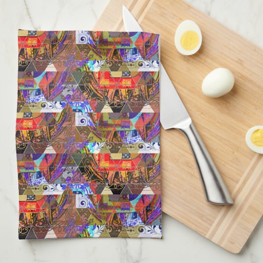 Portugiesische Muster Geschirrtuch (Viertel Falte)