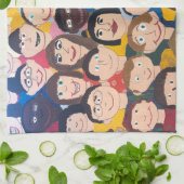 Portugiesische Muster Geschirrtuch (Gefaltet)