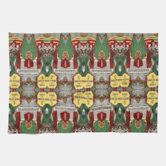 Portugiesische Muster Geschirrtuch (Horizontal)