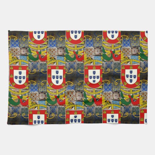 Portugiesische Muster Geschirrtuch (Horizontal)