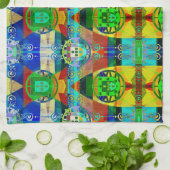 Portugiesische Muster Geschirrtuch (Gefaltet)