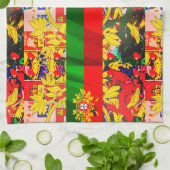 Portugiesische Muster Geschirrtuch (Gefaltet)