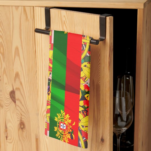 Portugiesische Muster Geschirrtuch (Drittel gefaltet)