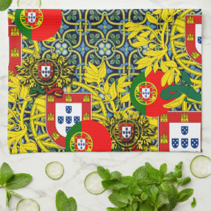 Portugiesische Muster Geschirrtuch