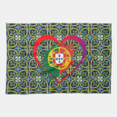 Portugiesische Muster Geschirrtuch (Horizontal)