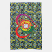 Portugiesische Muster Geschirrtuch (Vertikal)