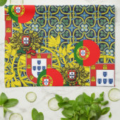 Portugiesische Muster Geschirrtuch (Gefaltet)