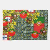 Portugiesische Muster Geschirrtuch (Horizontal)