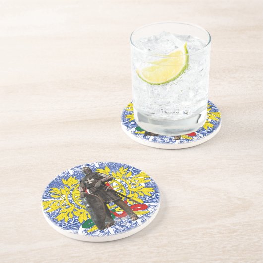 Portugiesische Muster Getränkeuntersetzer (Seite)