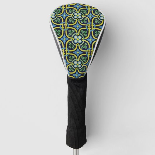 Portugiesische Muster Golf Headcover (Vorderseite)