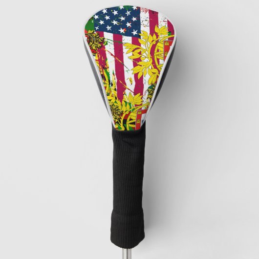 Portugiesische Muster Golf Headcover (Vorderseite)
