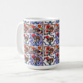 Portugiesische Muster Kaffeetasse (Vorderseite Links)
