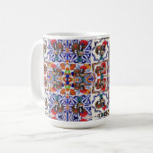 Portugiesische Muster Kaffeetasse (Vorderseite Links)