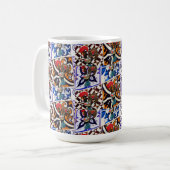 Portugiesische Muster Kaffeetasse (Vorderseite Links)