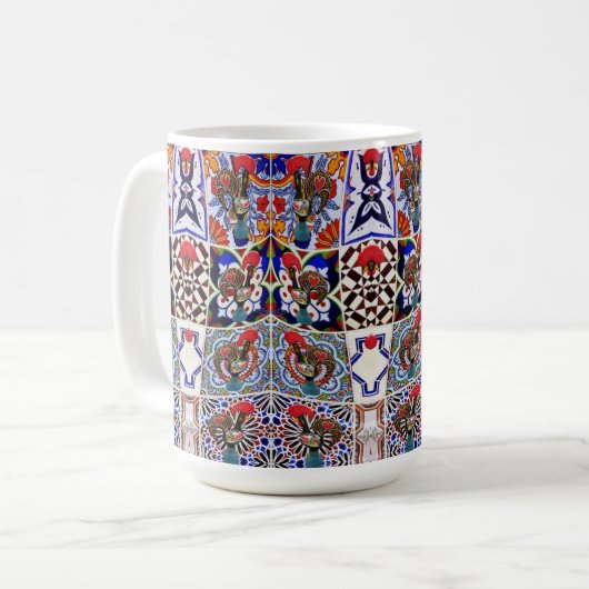 Portugiesische Muster Kaffeetasse (Vorderseite Links)