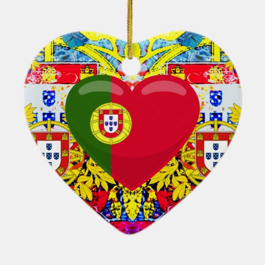 Portugiesische Muster Keramik Ornament (Hinten)