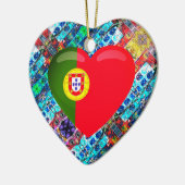 Portugiesische Muster Keramik Ornament (Links)