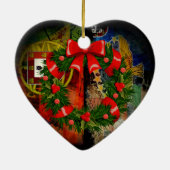 Portugiesische Muster Keramik Ornament (Hinten)