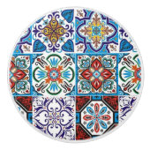 Portugiesische Muster Keramikknauf (Vorderseite)