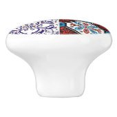 Portugiesische Muster Keramikknauf (Seitenansicht)