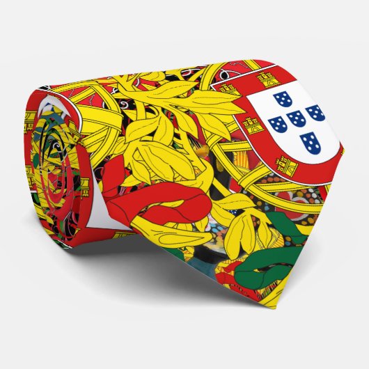 Portugiesische Muster Krawatte (Gerollt)