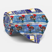 Portugiesische Muster Krawatte (Gerollt)