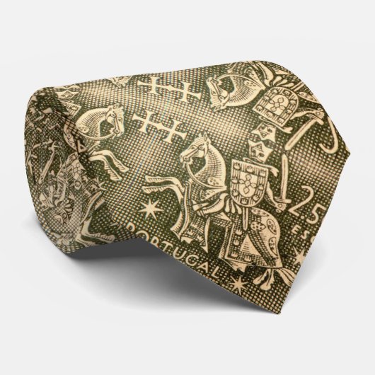 Portugiesische Muster Krawatte (Gerollt)