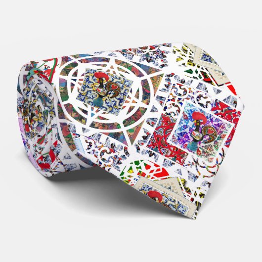 Portugiesische Muster Krawatte (Gerollt)