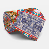 Portugiesische Muster Krawatte (Gerollt)