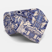 Portugiesische Muster Krawatte (Gerollt)