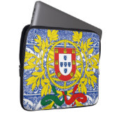 Portugiesische Muster Laptopschutzhülle (Vorne Rechts)