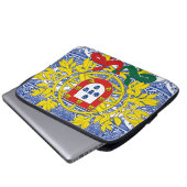 Portugiesische Muster Laptopschutzhülle (Vorne Knopf)