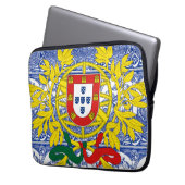 Portugiesische Muster Laptopschutzhülle (Vorderseite Links)