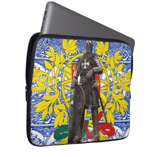 Portugiesische Muster Laptopschutzhülle (Vorne Rechts)
