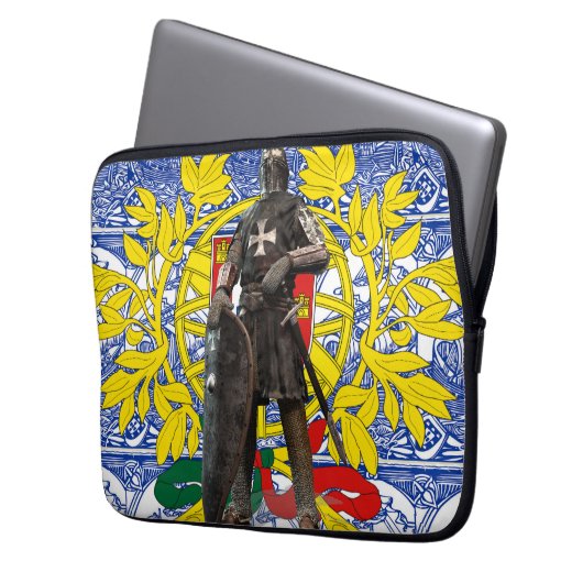 Portugiesische Muster Laptopschutzhülle (Vorderseite Links)