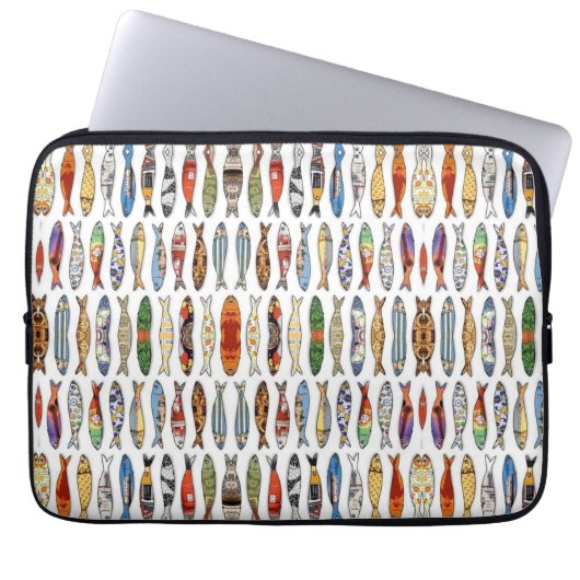 Portugiesische Muster Laptopschutzhülle (Vorderseite)