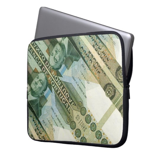 Portugiesische Muster Laptopschutzhülle (Vorderseite Links)