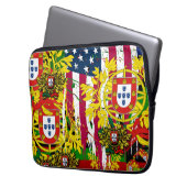 Portugiesische Muster Laptopschutzhülle (Vorderseite Links)