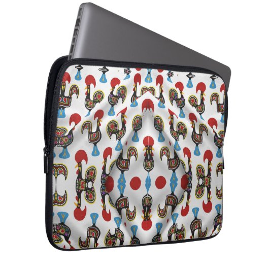 Portugiesische Muster Laptopschutzhülle (Vorne Rechts)